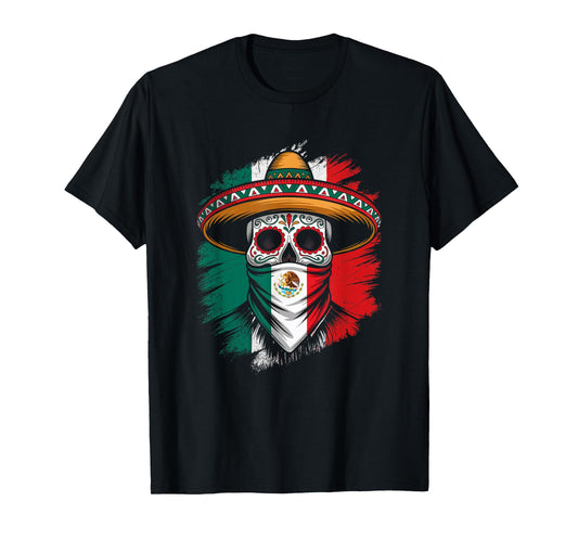 México Mexico Skull Cinco De Mayo Tijuana Pride Mexican T-Shirt