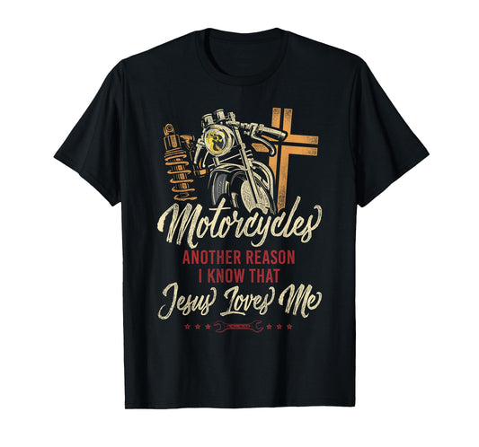Classic Motorcycle Biker Jesus Faith Christian Motorcycles T-Shirt