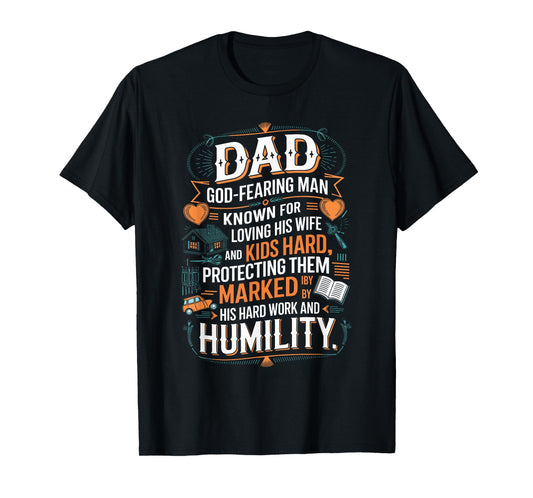Christian Dad Definition God Religious Roman Catholic Father T-Shirt