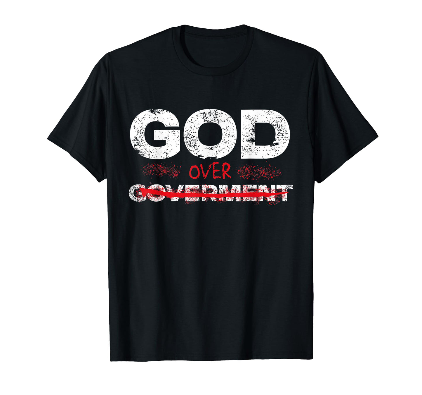 God Over Government Faith First Vintage T-Shirt
