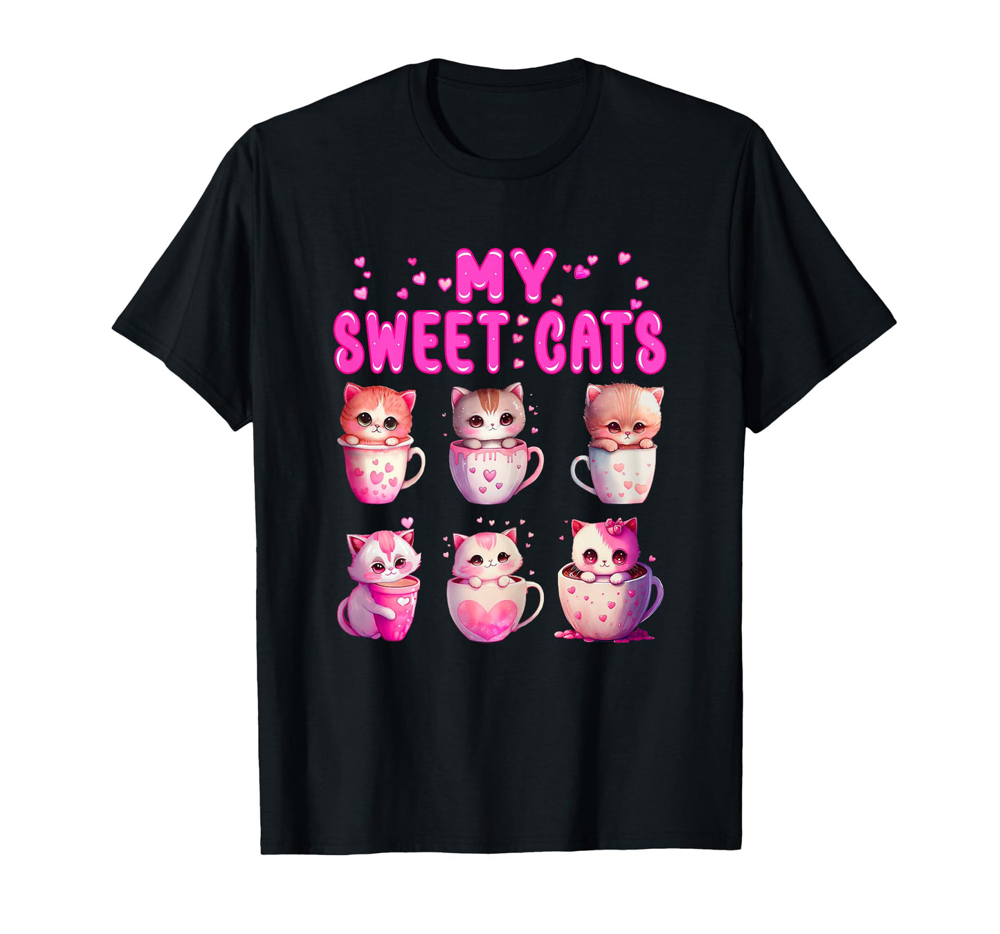 sweet cats Cute Baby Cat Meow Squad Life Is Better With Cats T-Shirt