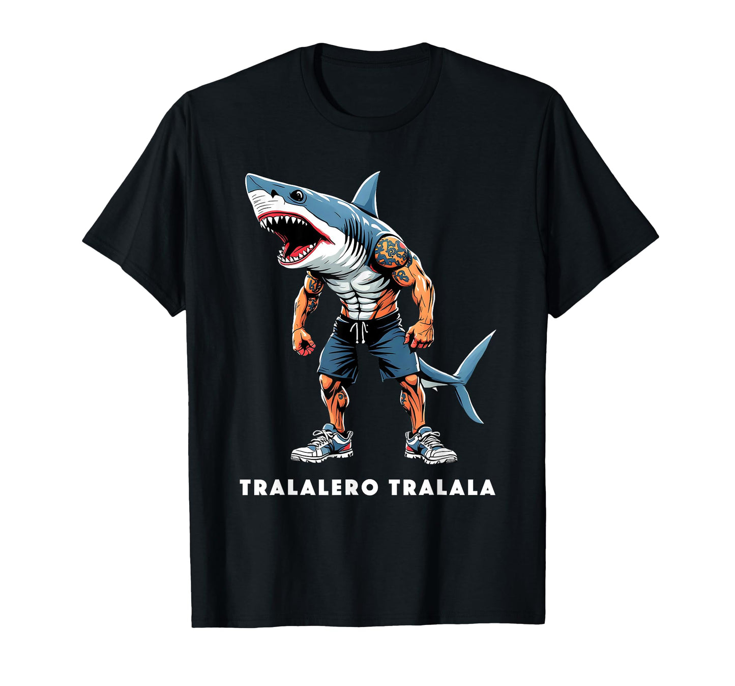 Tralalero Tralala Meme Tee Funny Shark Quote Italian Saying T-Shirt