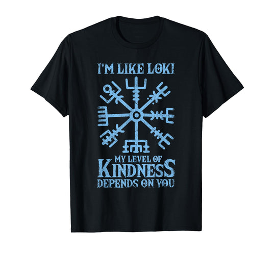 Loki Viking Norse Mythology God Loki T-Shirt, Small, Black