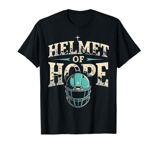 Helmet of Hope | Funny Motivational Sports Design T-Shirt