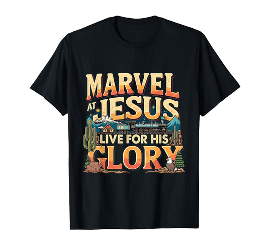 VBS 2025 True North Christian Camp His Glory Junction Train T-Shirt