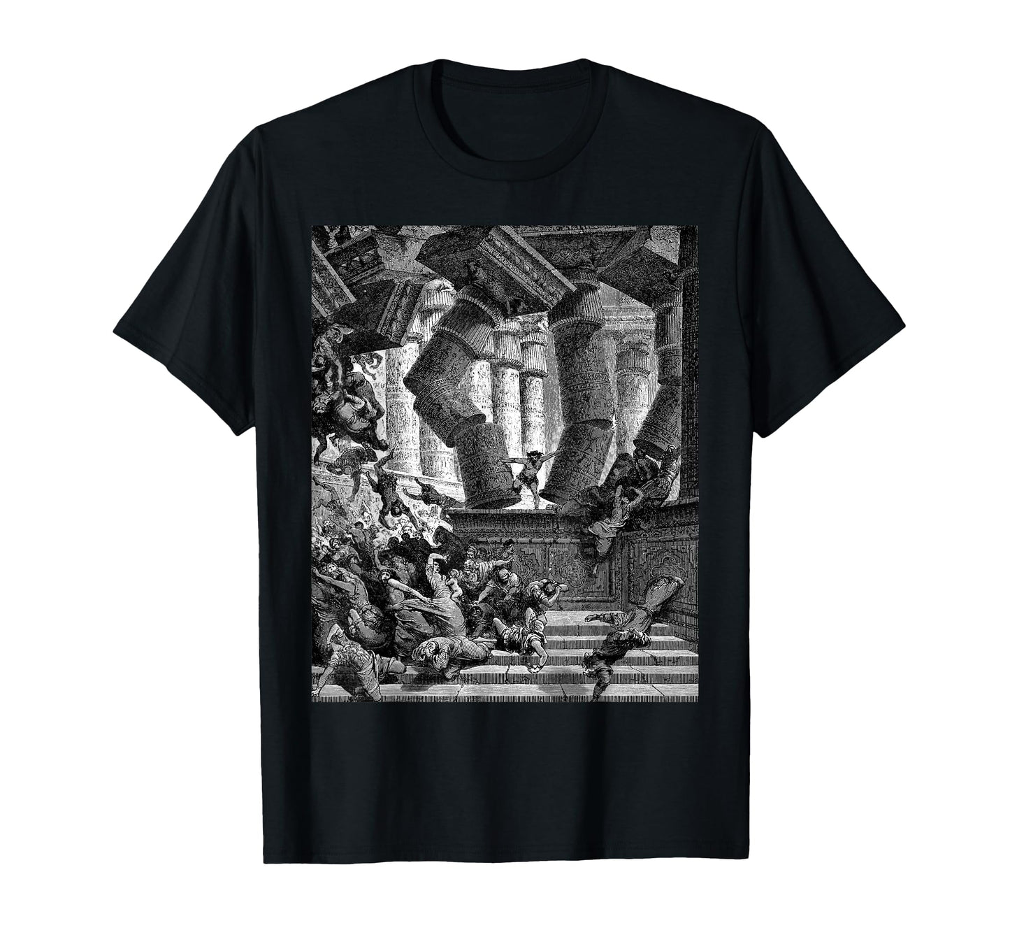 Death of Samson Gustave Dore Biblical Art The Bible Cool T-Shirt