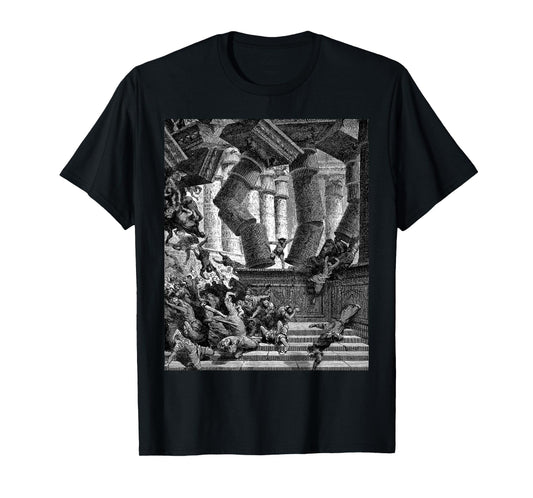 Death of Samson Gustave Dore Biblical Art The Bible Cool T-Shirt