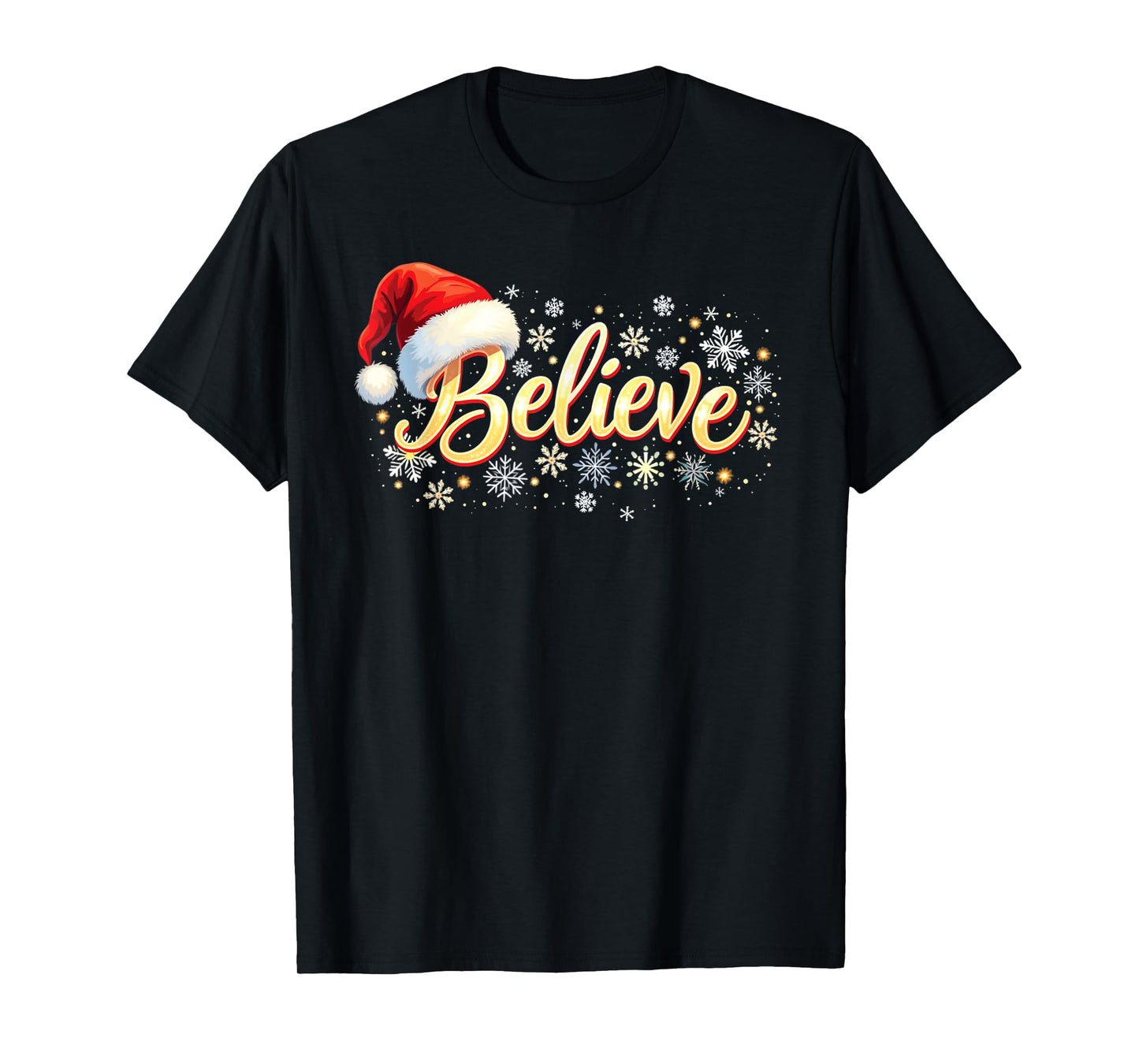 Believe Christmas Shirt Believe Santa T-Shirt