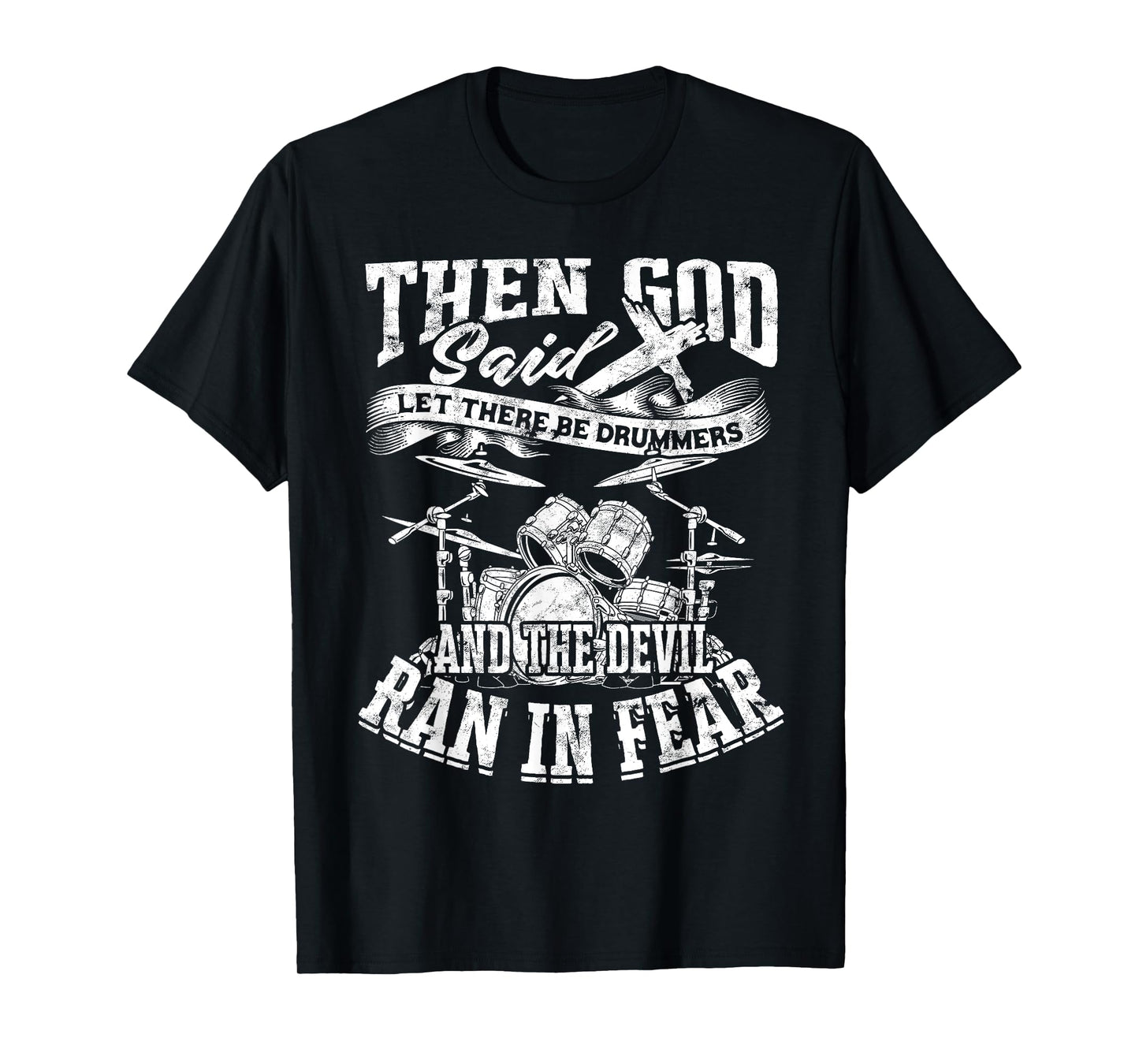 Religious Drummer for Jesus Drums Sticks Drumming Cross T-Shirt
