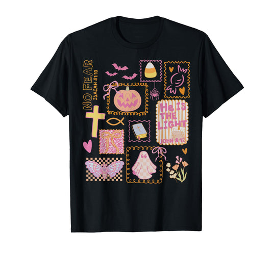 Christian Halloween Ghost Bible Faith Jesus Men Women T-Shirt