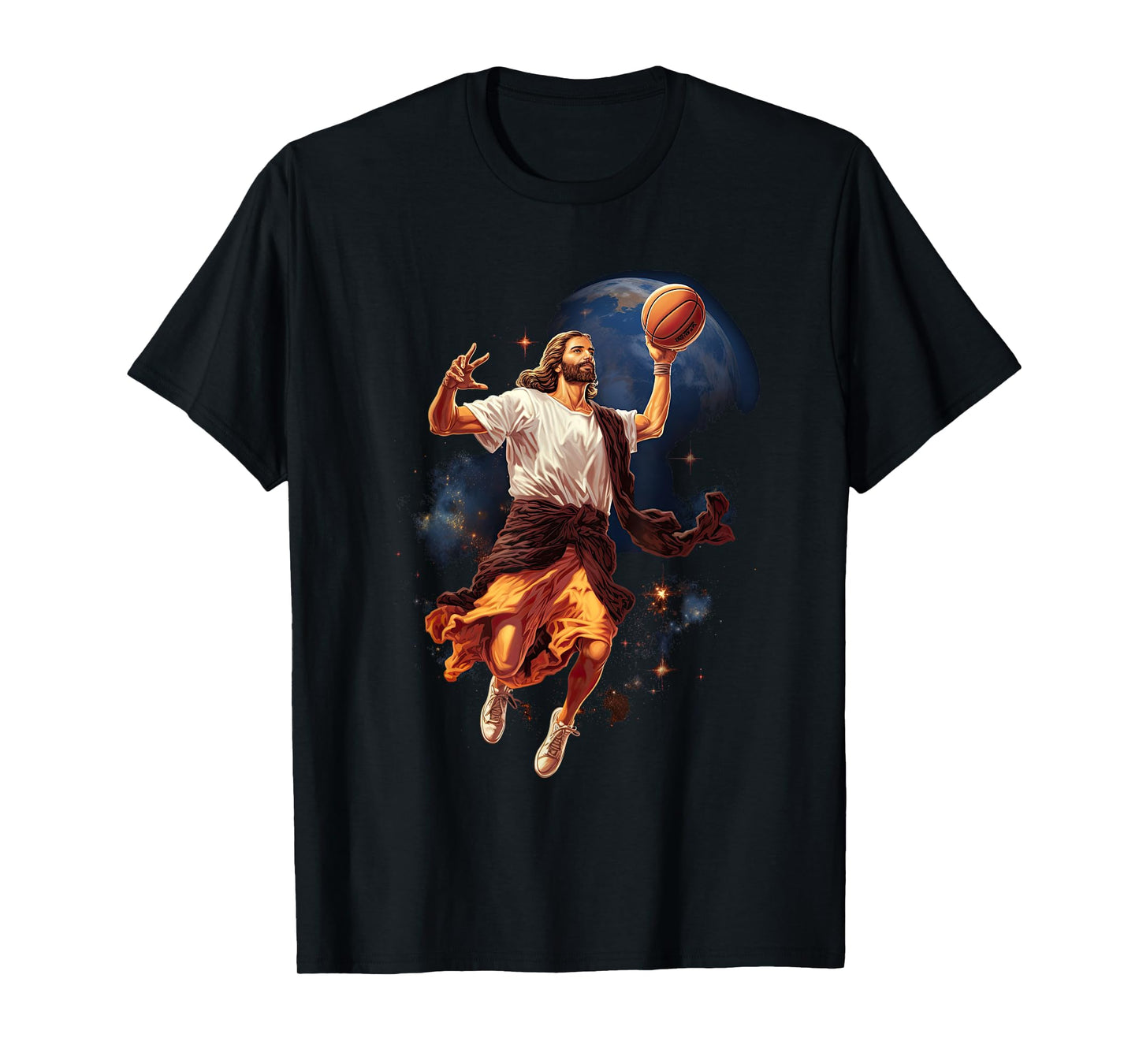 Funny Jesus Playing Basketball T-Shirt