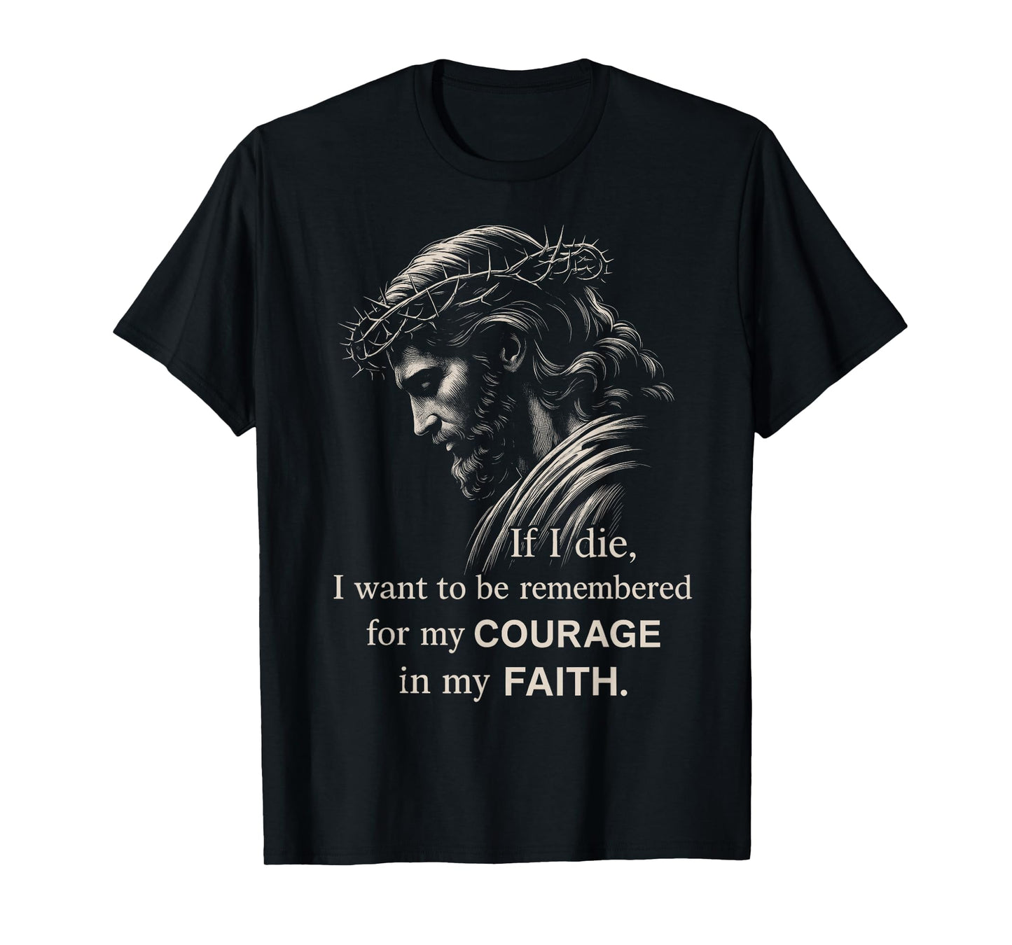 Jesus Christian Minimalist Faith Motivational Bible Verse T-Shirt