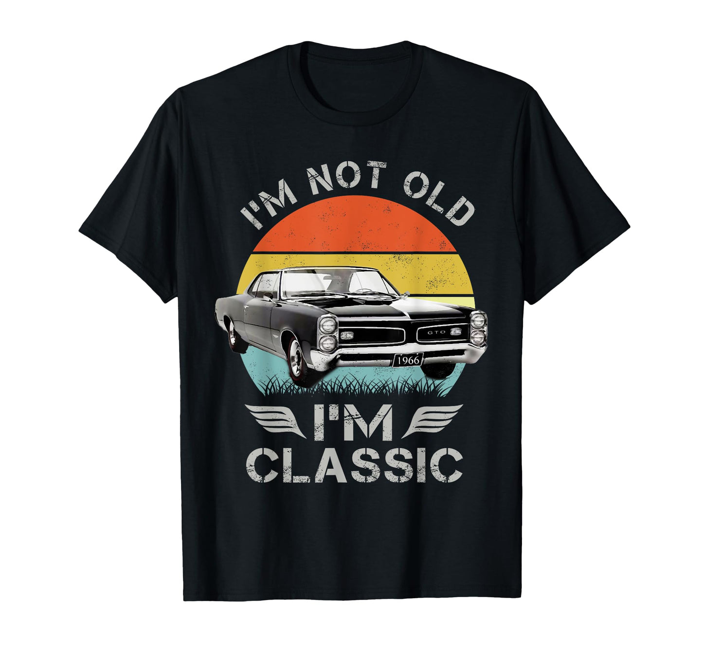 1966 66 GTO Classic Car Old School Muscle Car T-Shirt