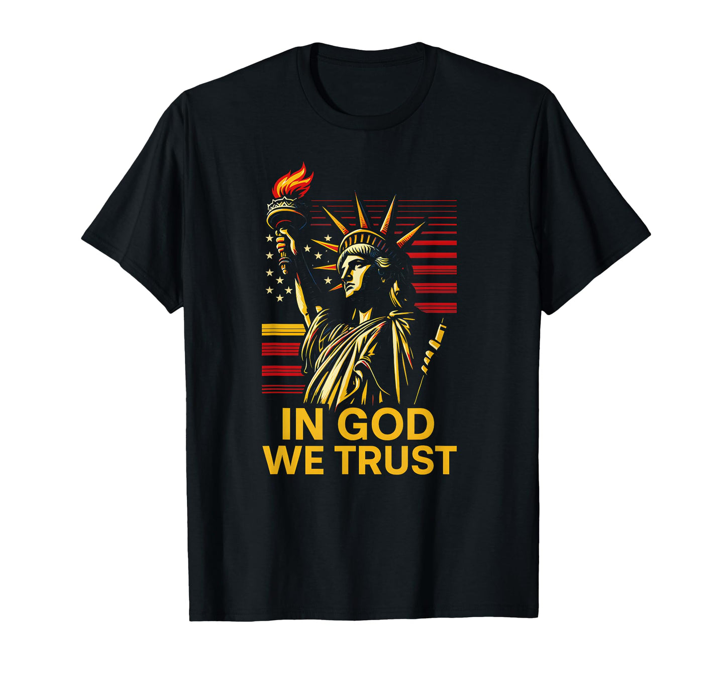 American Faith in God We Trust Mens Christian Religious T-Shirt