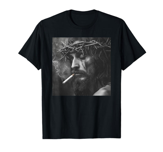 Cooler Jesus Christ Smokes, Resistance, Rebellious Jesus T-Shirt