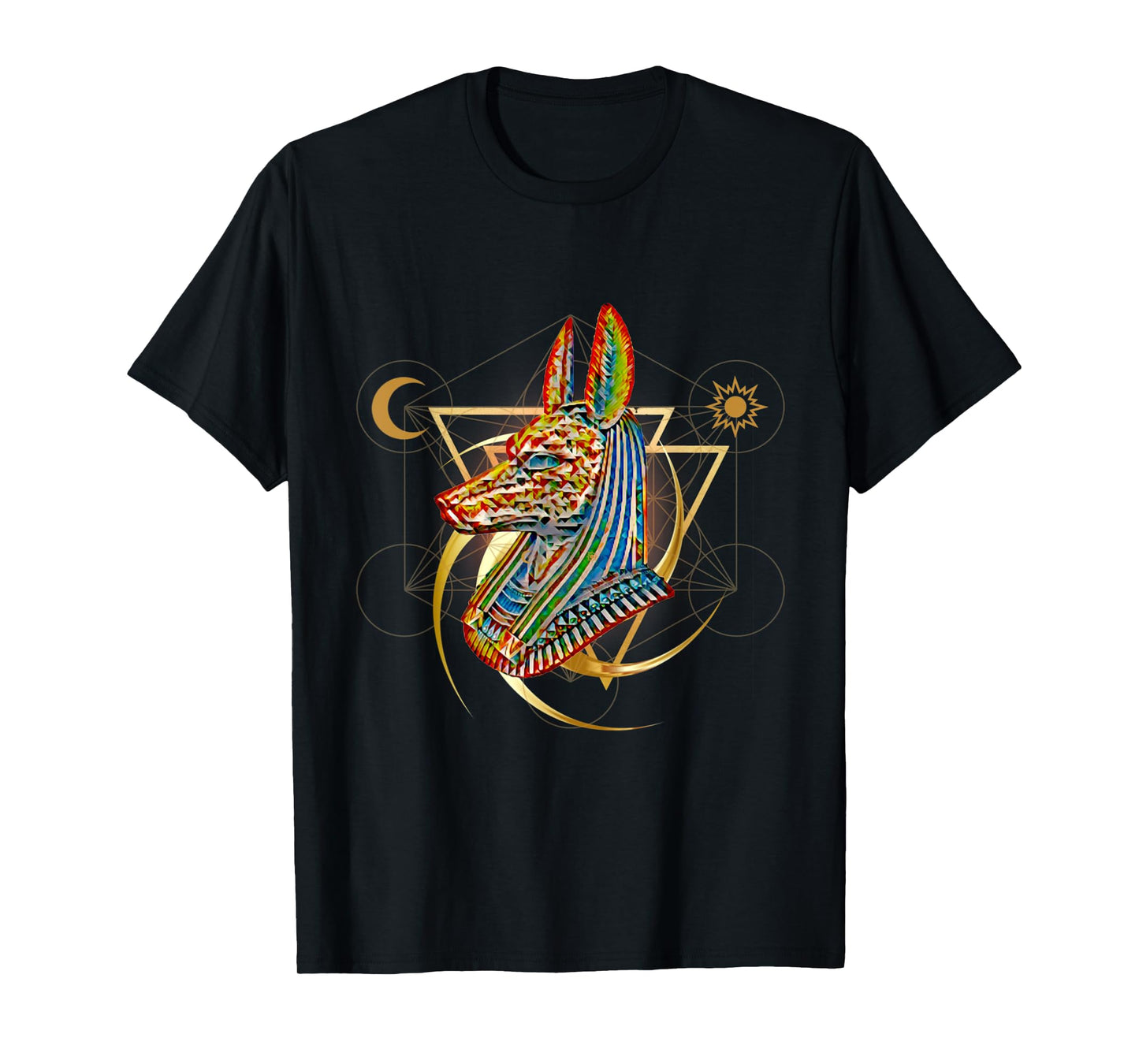 Ancient Egypt Hieroglyph Egyptian God Anubis T-Shirt