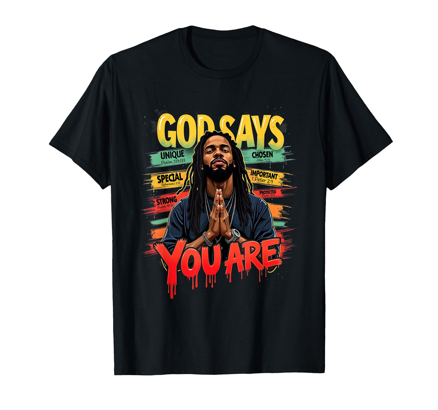 Emancipation Day Black Man God Says You are Juneteenth T-Shirt