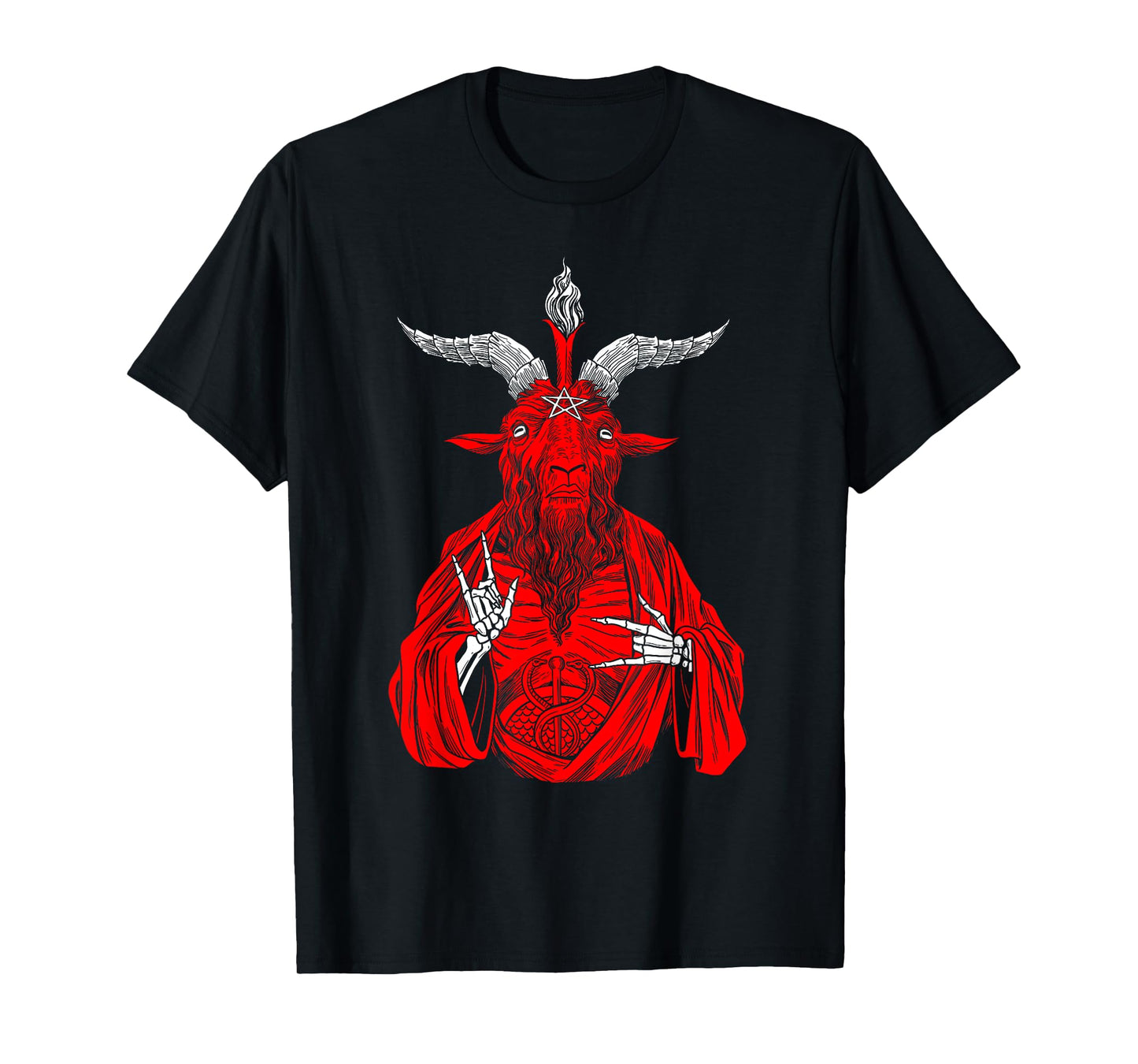 Blackcraft AntiChrist Goat Satan Baphomet shirt for Atheist T-Shirt