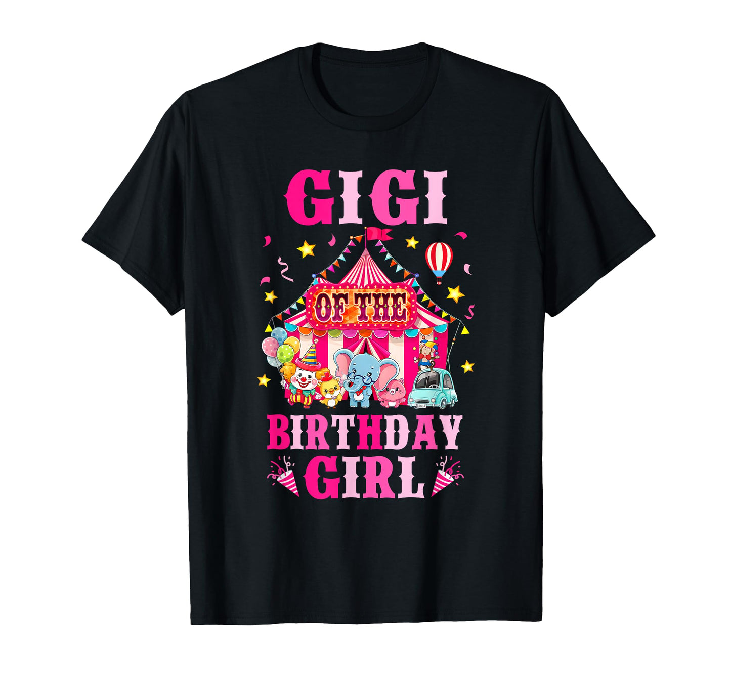 Gigi Of The Birthday Girl Circus Carnival Family Party T-Shirt