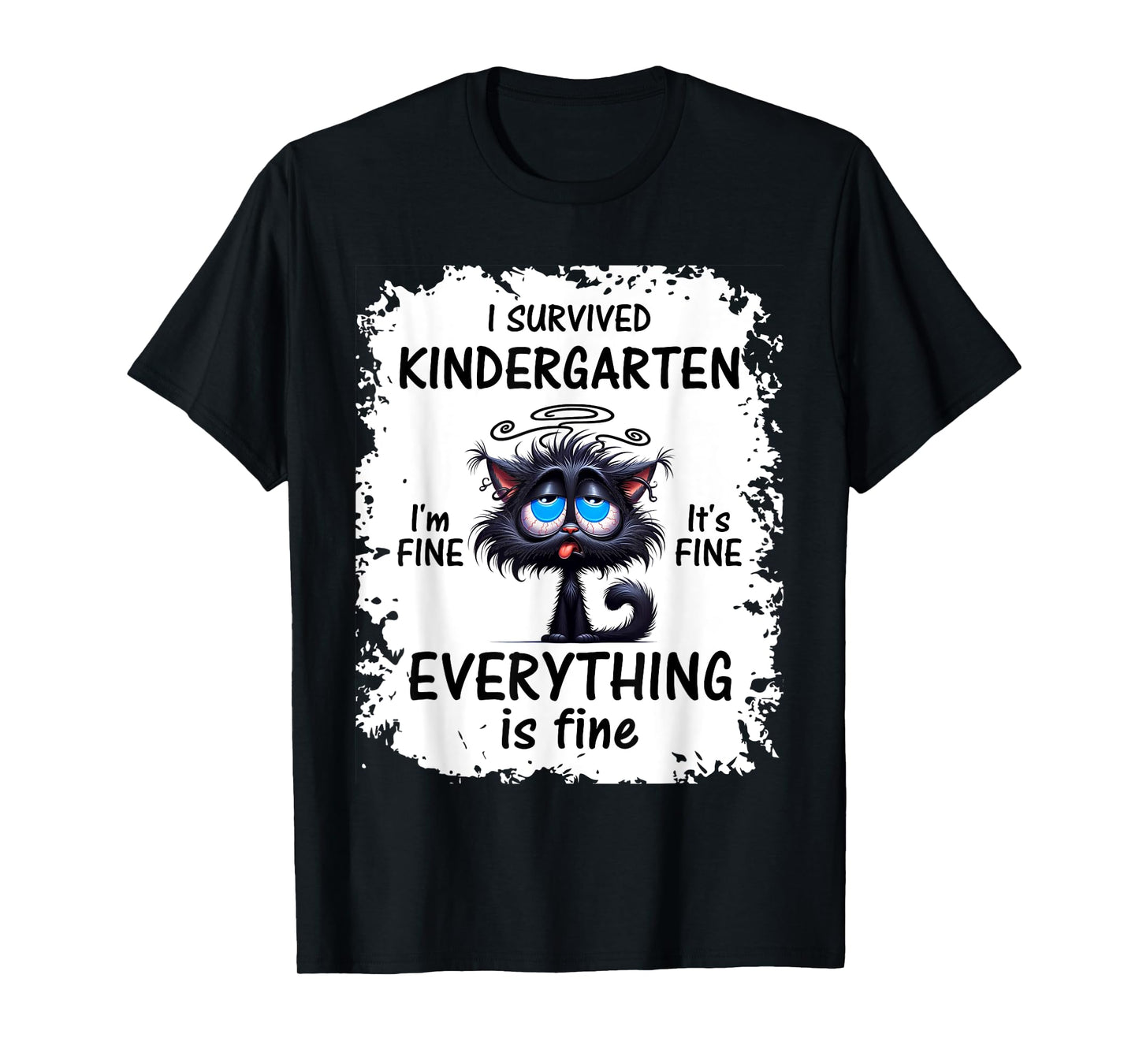 Funny Kindergarten Grad 2025 I Survived Kindergarten T-Shirt