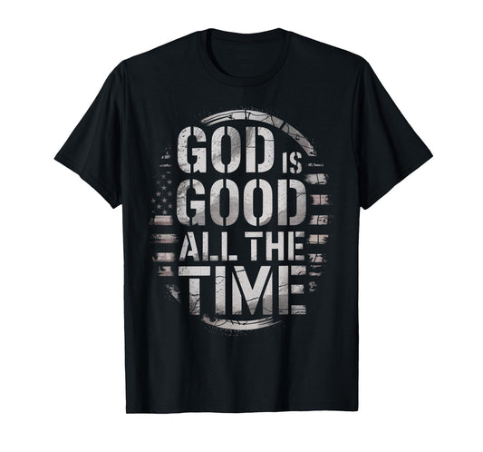 Vintage Retro Christian God is Good All The Time Jesus T-Shirt