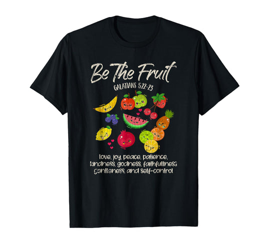 Vintage Retro Be The Fruit Christian Verse Spirit Galatians T-Shirt