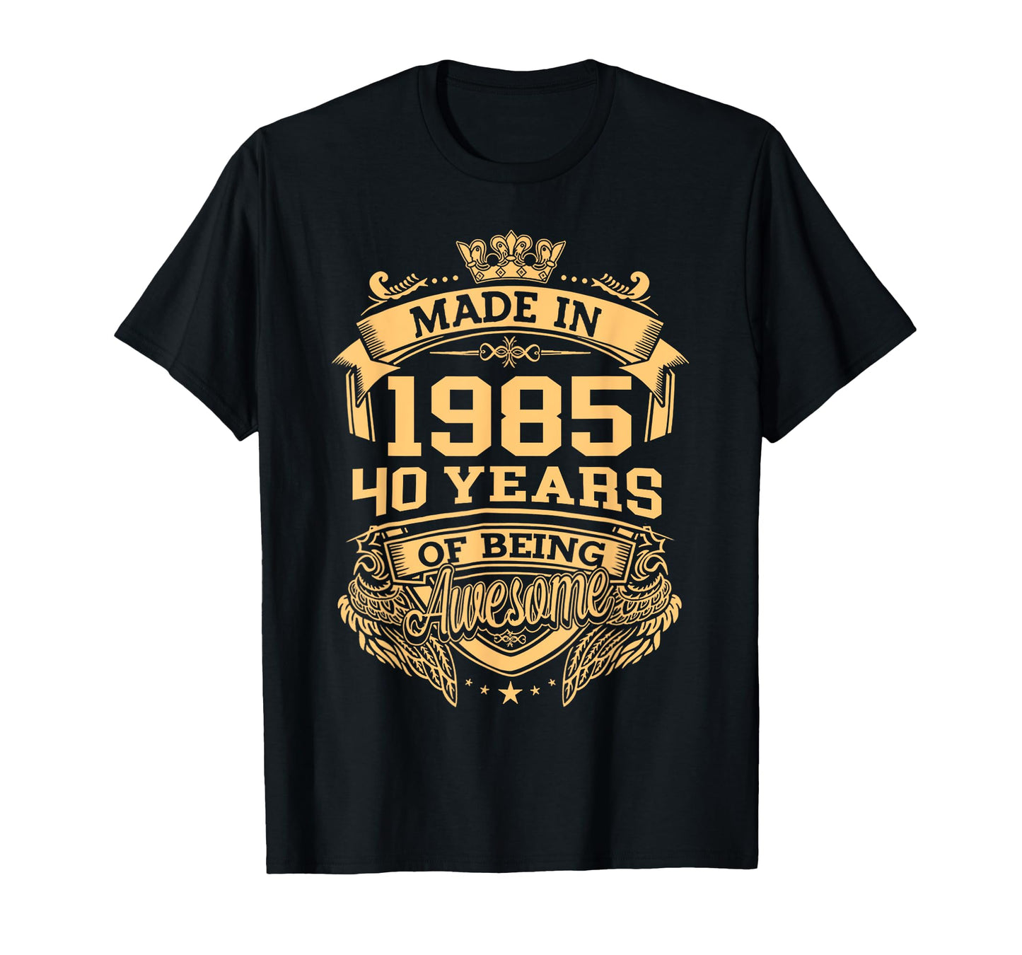 Made In 1985 40 Years Of Being Awesome Vintage 40th Birthday T-Shirt