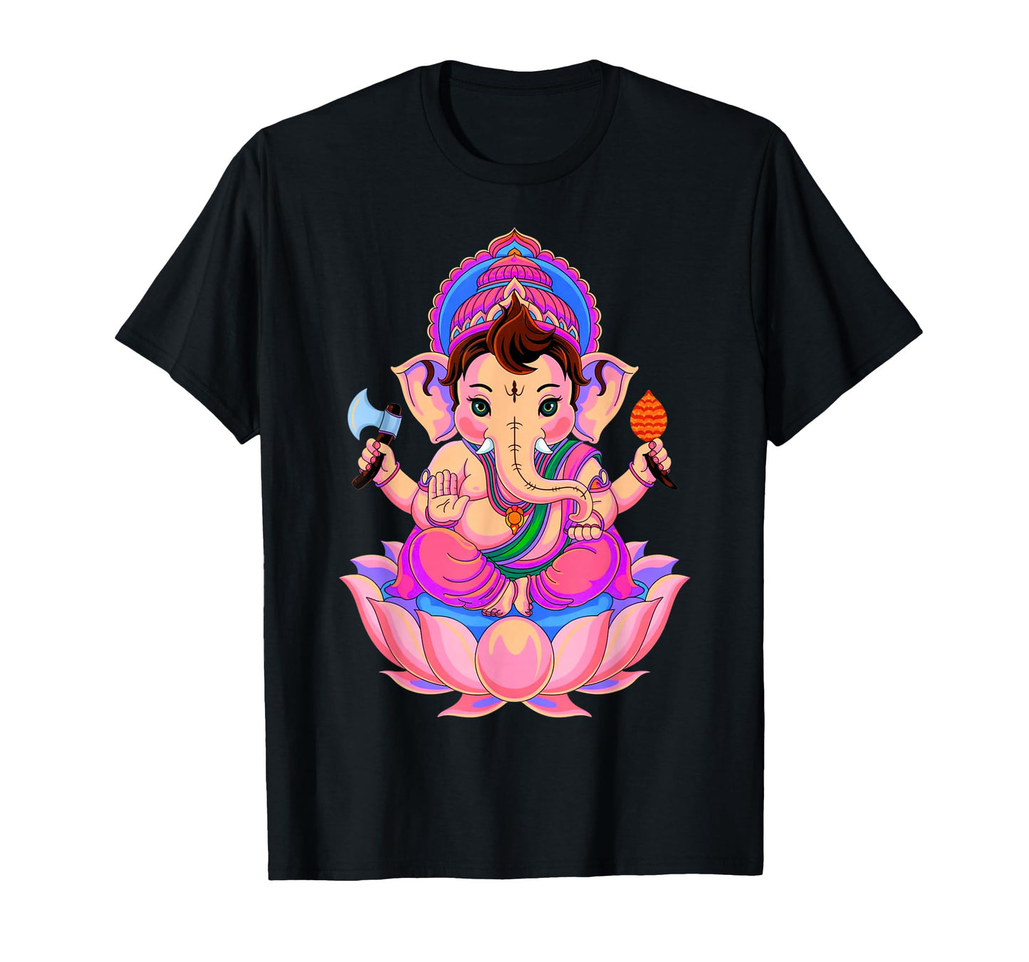Hindu Ganesha Puja Elephant God India Meditation Yoga Murti T-Shirt