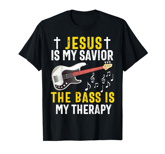 Christian Bass Guitar Player Worship Jesus Bassist Music T-Shirt