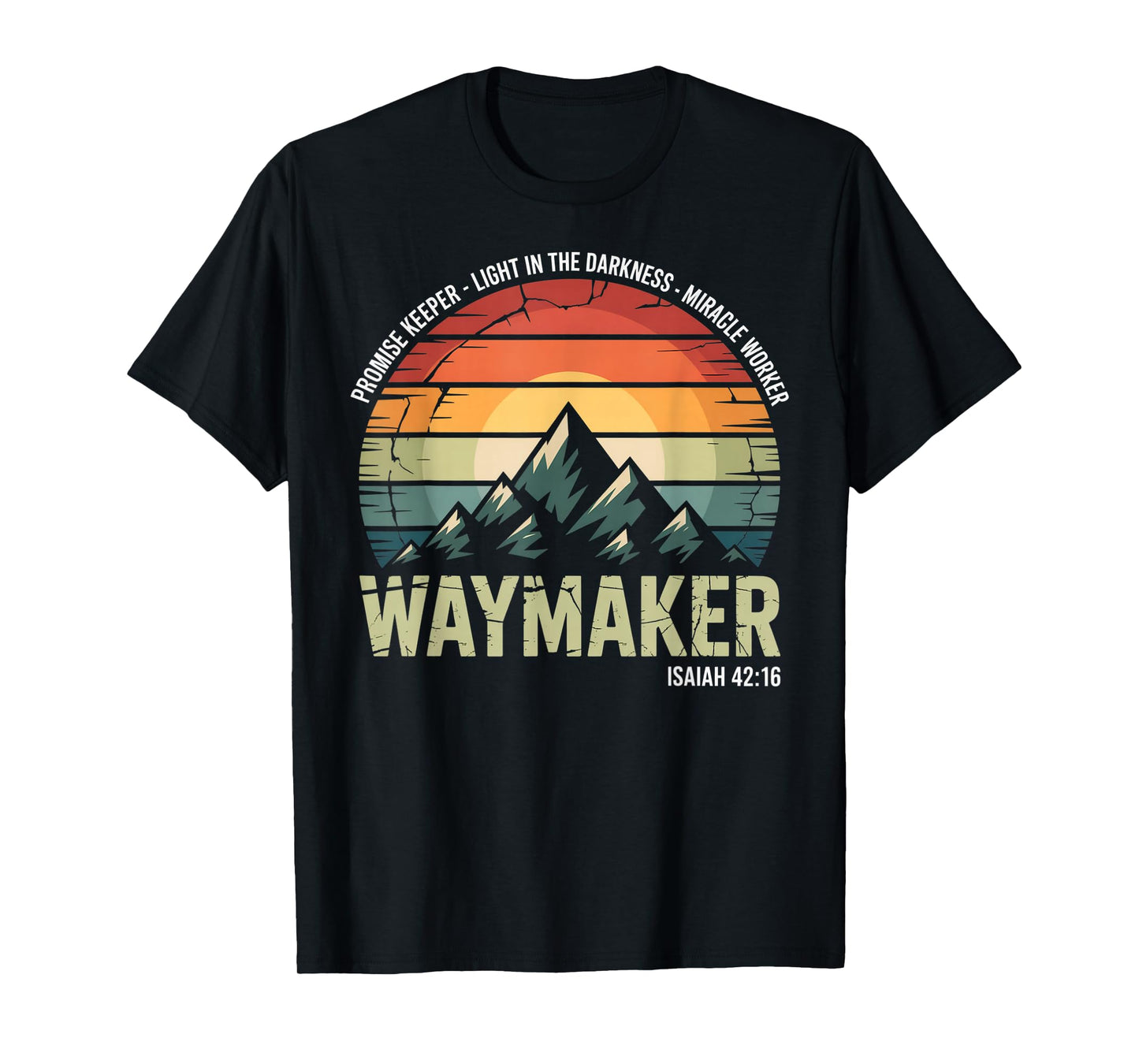 Waymaker Vintage Promise Keeper Miracle Worker Christian T-Shirt