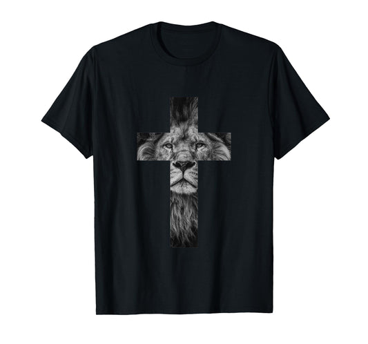 Lion Cross King Lord Jesus Bible Judah T-Shirt
