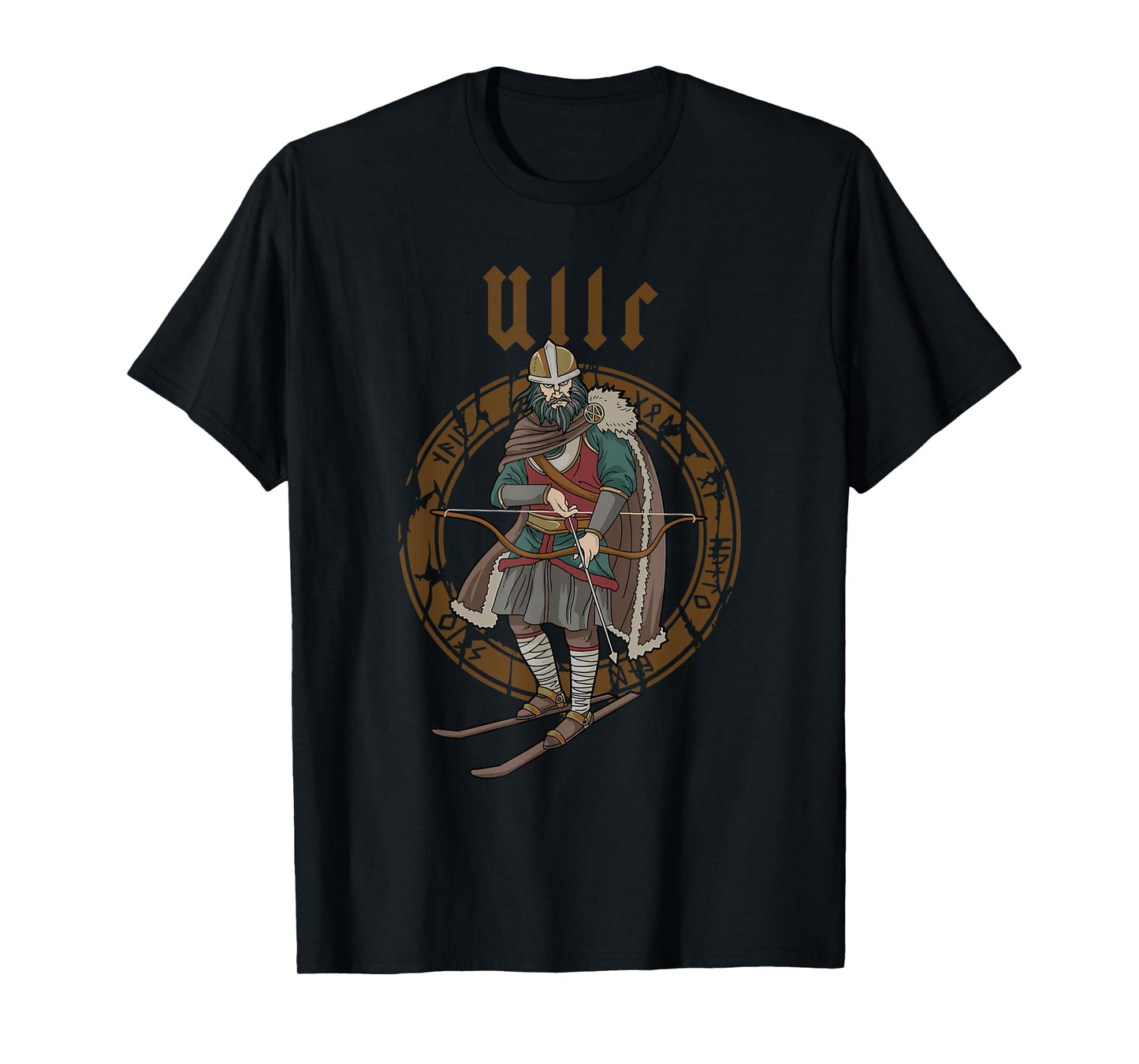Ullr God Of Archery Norse Hunting Viking Ski T-Shirt