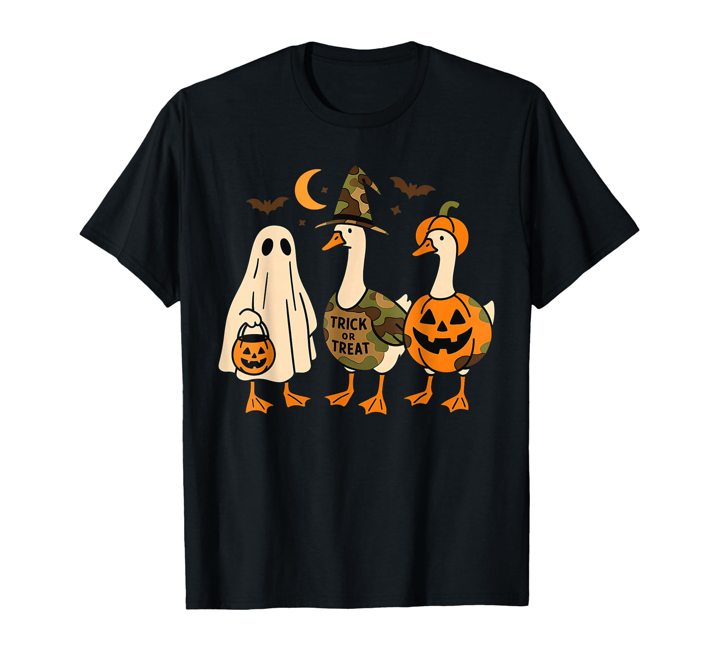 Funny Duck Duck Boo Halloween Costume Duck T-Shirt