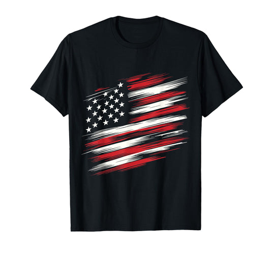 4th of july shirts fourth of july patriotic American Flag T-Shirt for Women Girls Kids Men