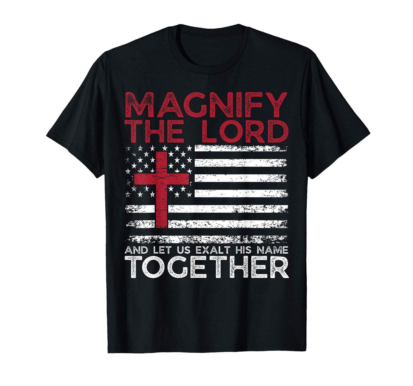Magnify The Lord Exalt Him Together Psalm 34:3 VBS 2025 T-Shirt