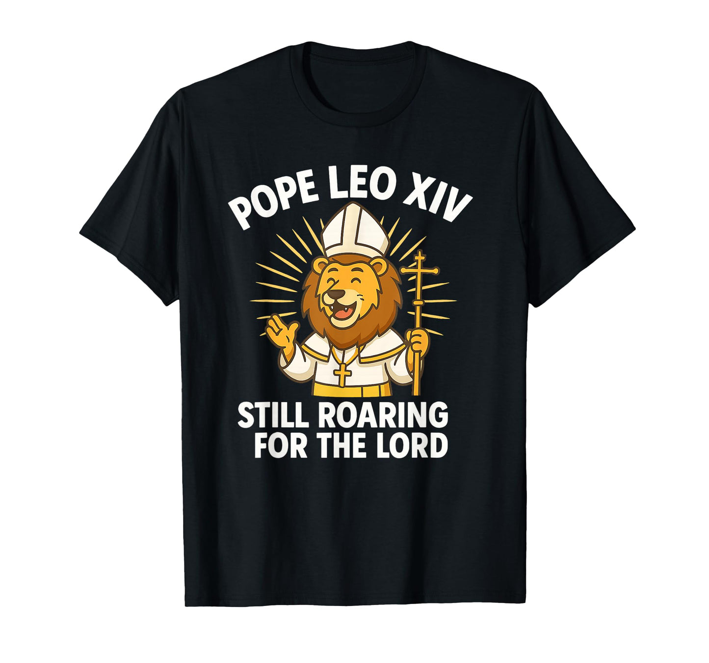 Pope Leo XIV Roaring Lion For The Lord Kid Boys Girls Gifts T-Shirt