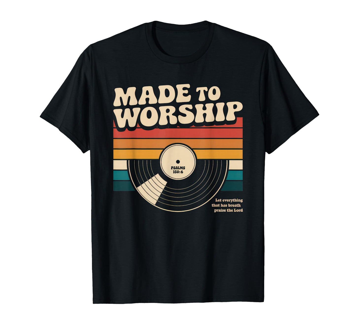 Worship Tshirt Christian Music Retro Cassette Psalms 150:6 T-Shirt