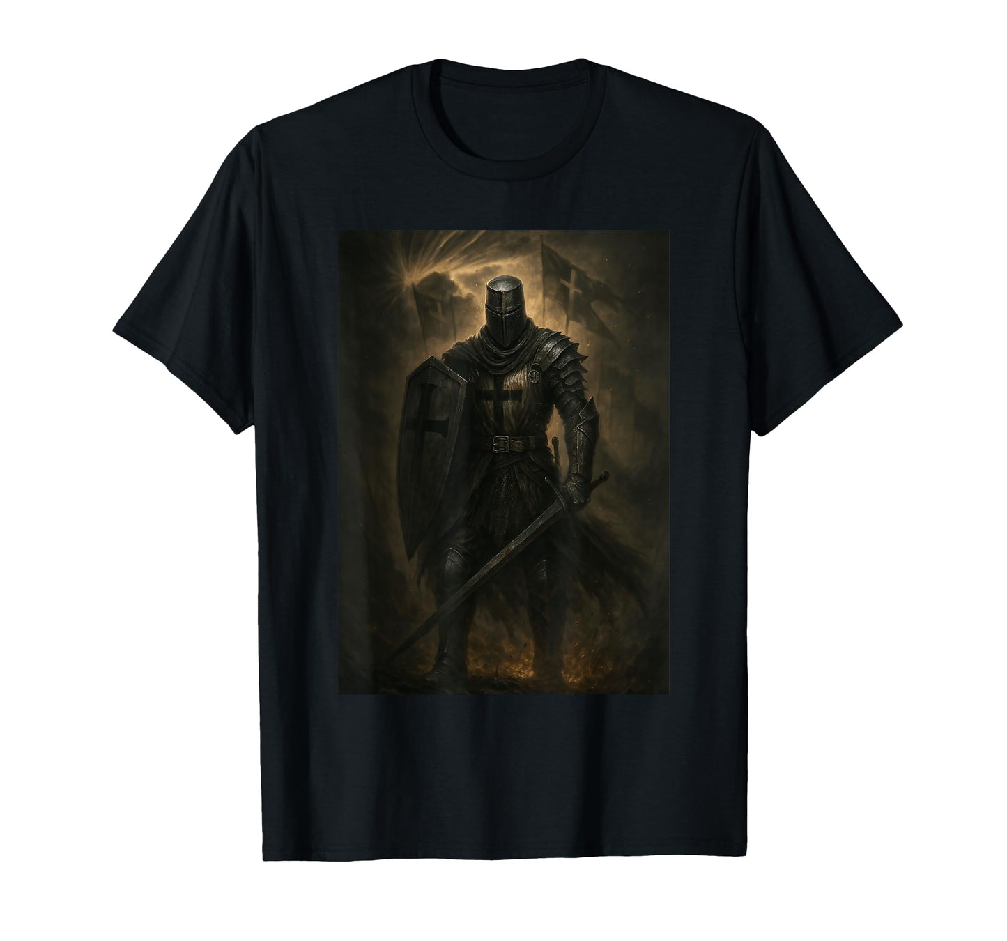Christian Catholic Knight - Epic Warrior of Christ T-Shirt