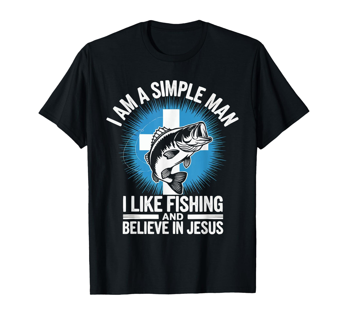 Fishing Jesus Christ Religion Christian Fisher Christianity T-Shirt