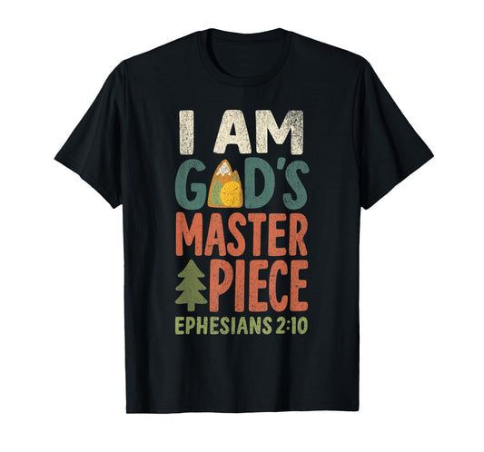 I AM GOD`S Masterpiece Christian Ephesians 2:20 T-Shirt