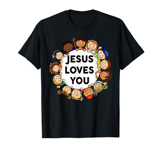 Jesus Loves You Christian Easter Kids T-Shirt