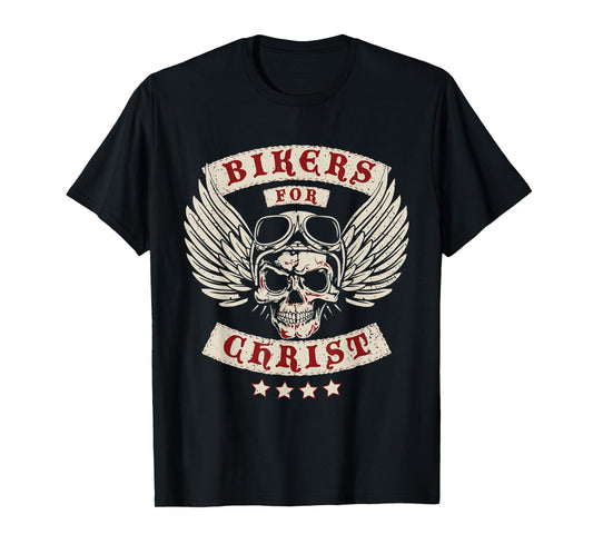 Bikers for Christ Christian Motorcycle Patch T-Shirt