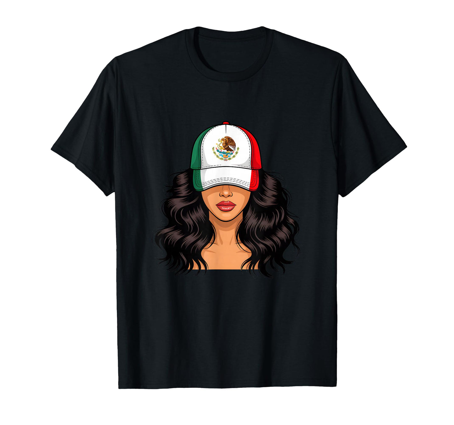 Mexican Girl Mexico Flag Proud Mexican Women T-Shirt