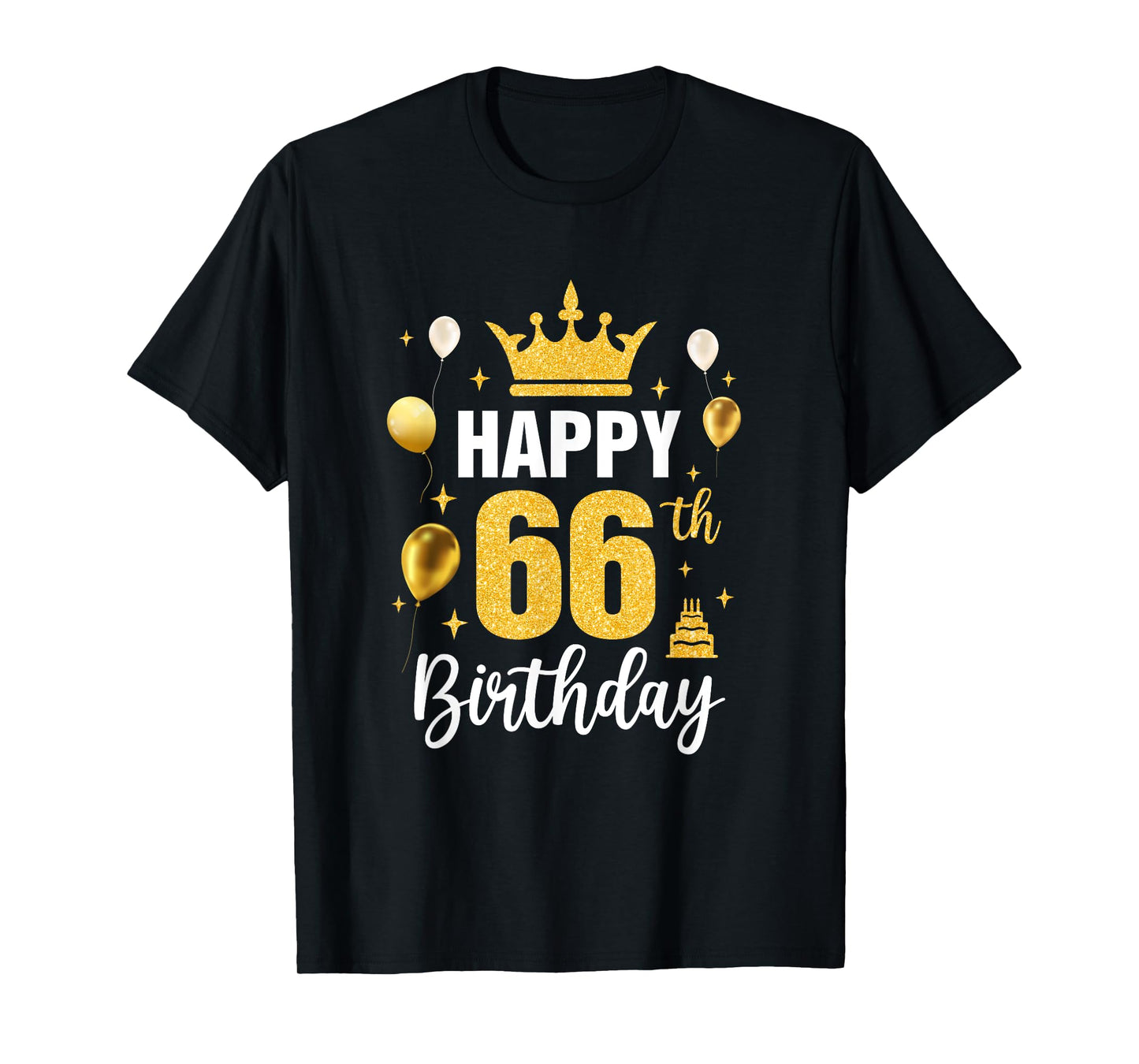 Happy 66Th Birthday Idea For 66 Years Old Man And Woman T-Shirt