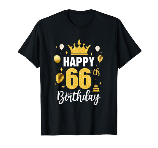 Happy 66Th Birthday Idea For 66 Years Old Man And Woman T-Shirt