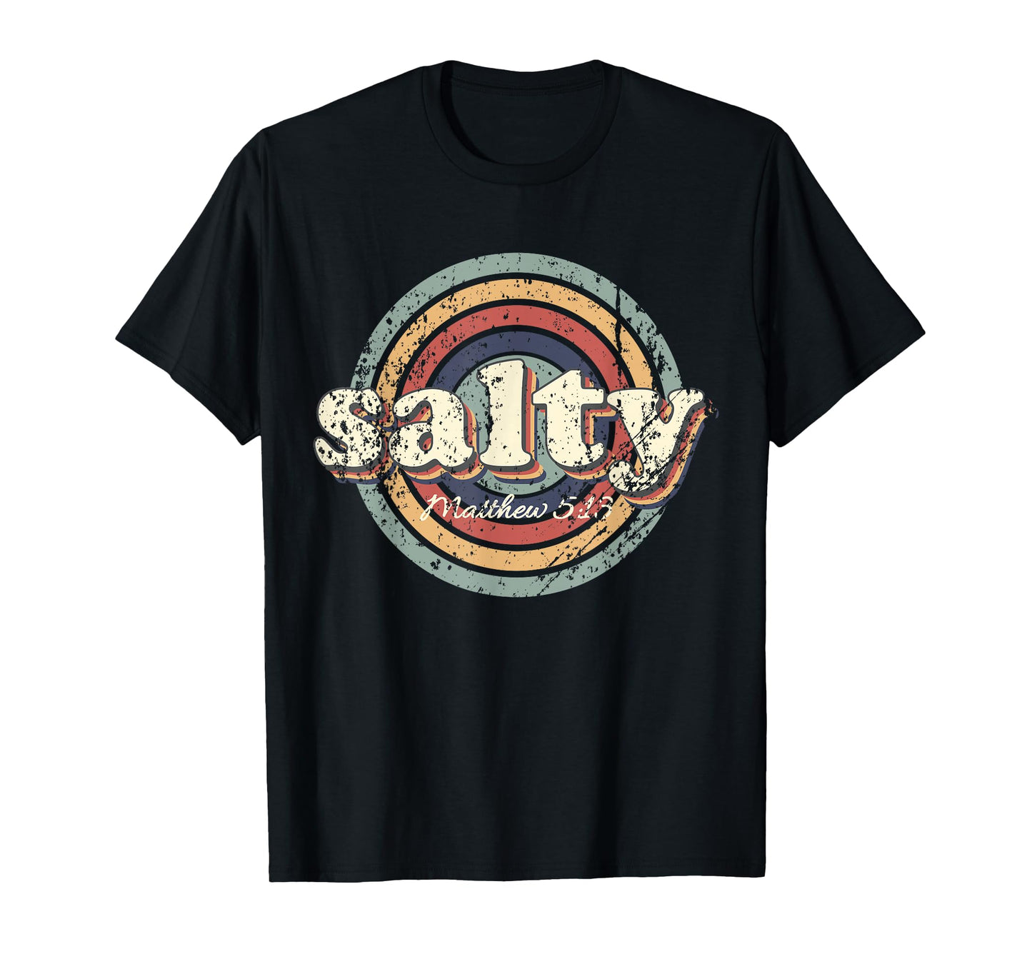 Christian Salty Matthew 5:13 Bible Verse Jesus Faith Vintage T-Shirt