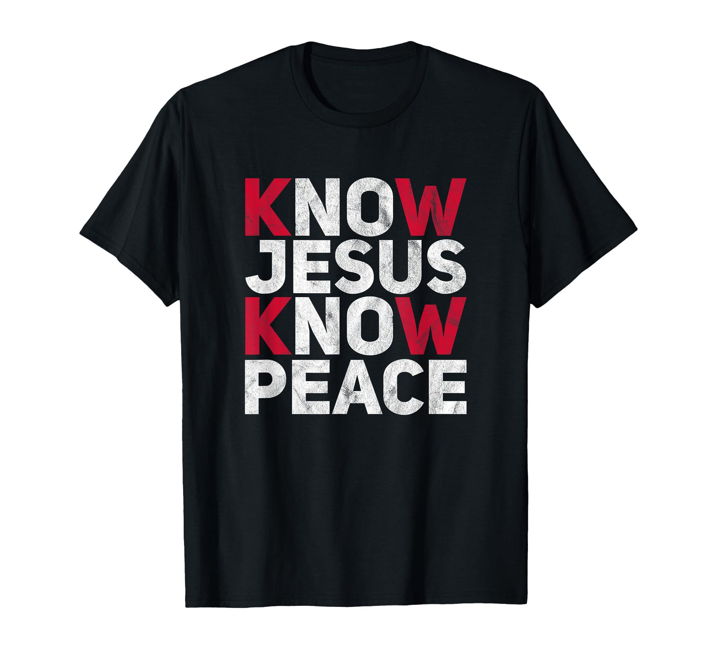 Know Jesus Know Peace Christian Kindness Faith T-Shirt