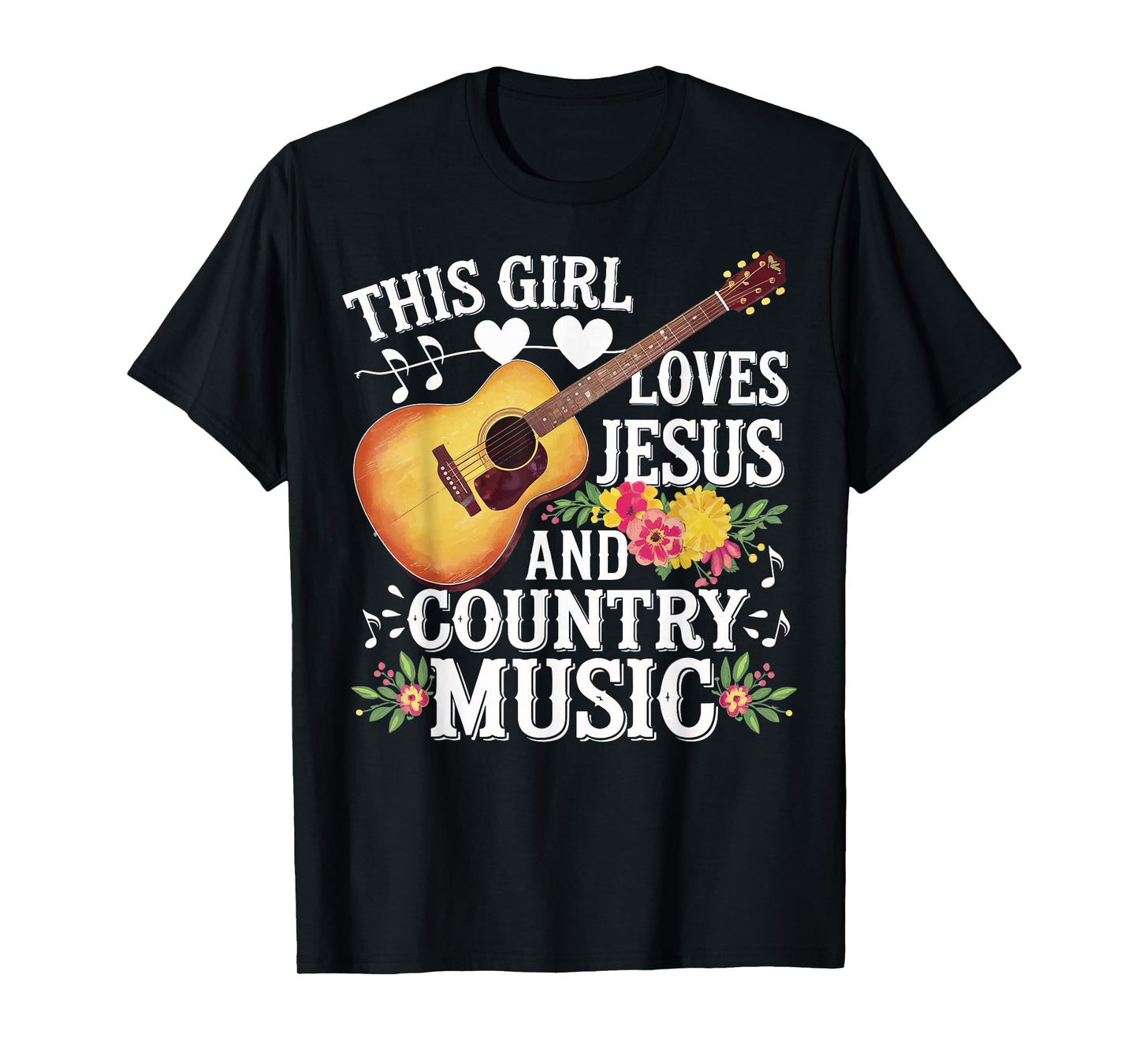 This Girl Loves Jesus And Country Music T-Shirt