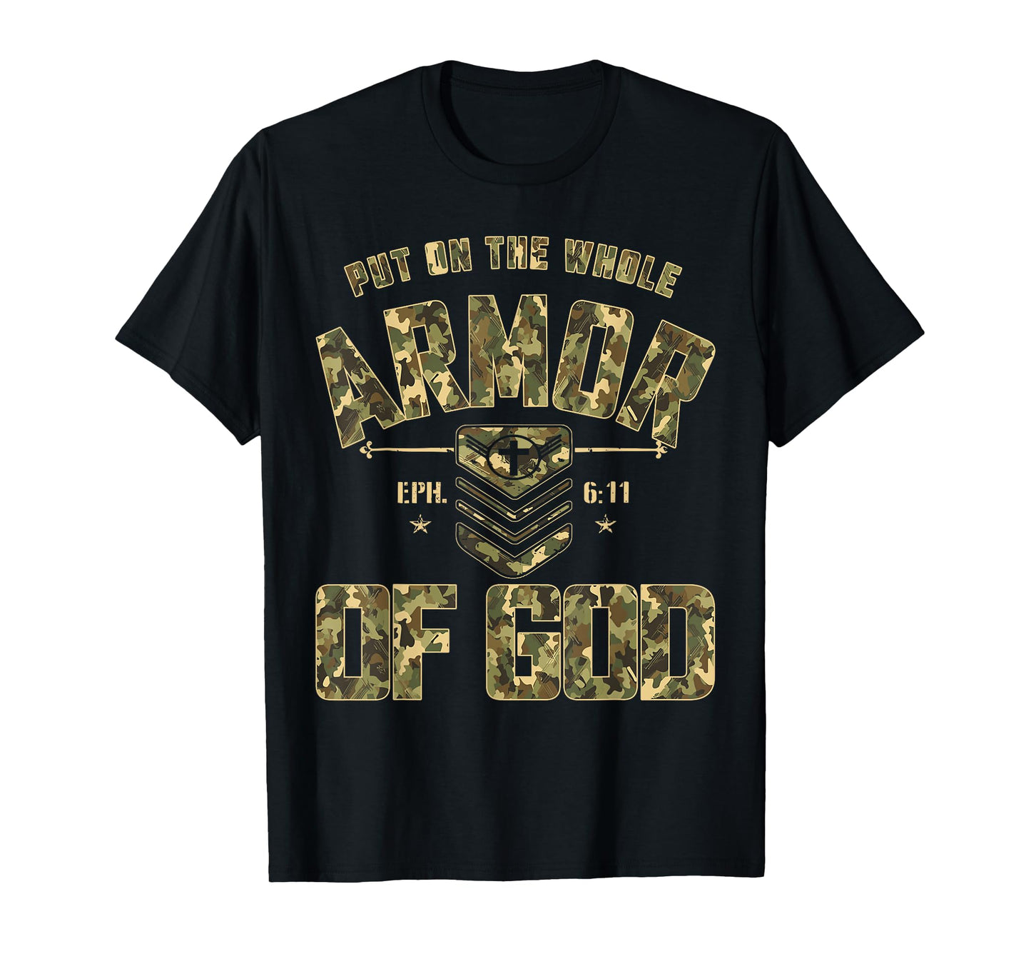 Put On The Full Armor of God - Christian Religious Bible T-Shirt