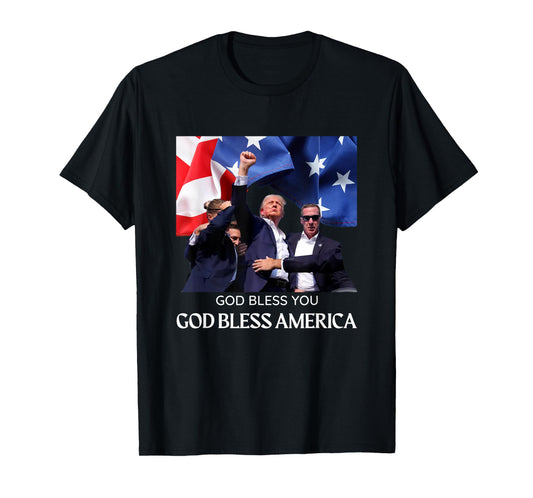 Donald Trump 2024 God Bless You - God Bless America T-Shirt